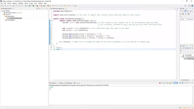 Java Lab: Divide Input Integers смотреть онлайн
