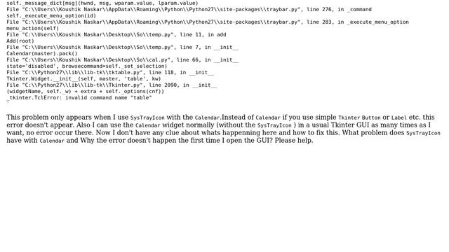 tkinter.TclError: invalid command name "table" смотреть онлайн