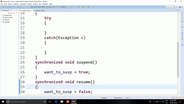 Suspending And Resuming a Thread in JAVA смотреть онлайн