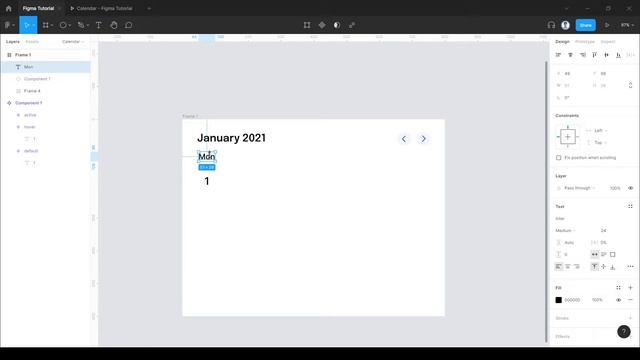 Figma Tutorial - Interactive Component Calendar Design | MrSid смотреть онлайн