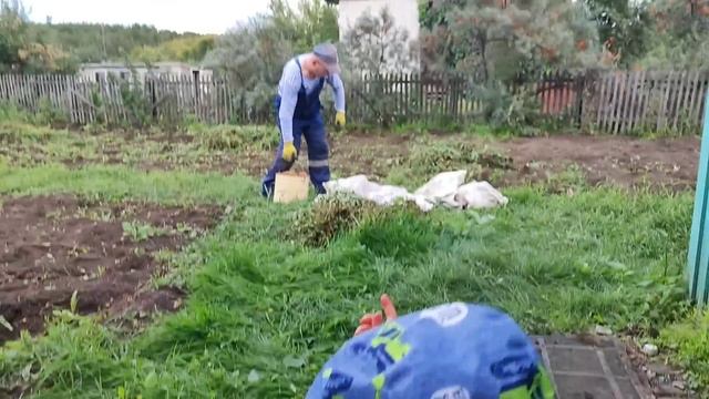 В САДУ?С ??ПОРАБОТАЛИ /НА ЗАВТРАК НАЖАРИЛА ?СВАРИЛА ВАРЕНЬЕ ИЗ ОБЛЕПИХИ.