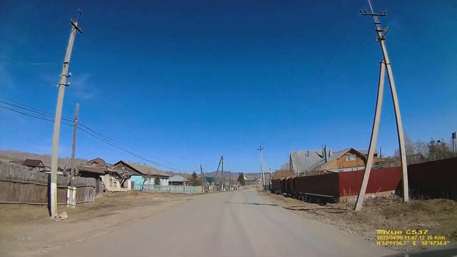 Миндяк Проезд по посёлку Южный Урал 05 04 2023 смотреть онлайн