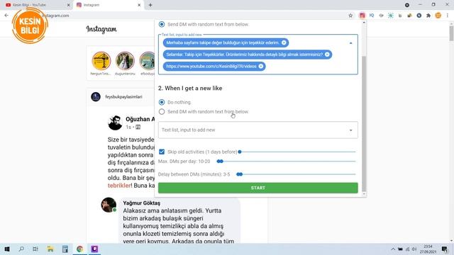 İnstagram Otomatik Mesaj Atma (ÜCRETSİZ) смотреть онлайн