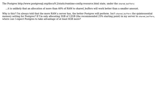 Databases: Why doesn't more memory necessarily make Postgres more performant? смотреть онлайн