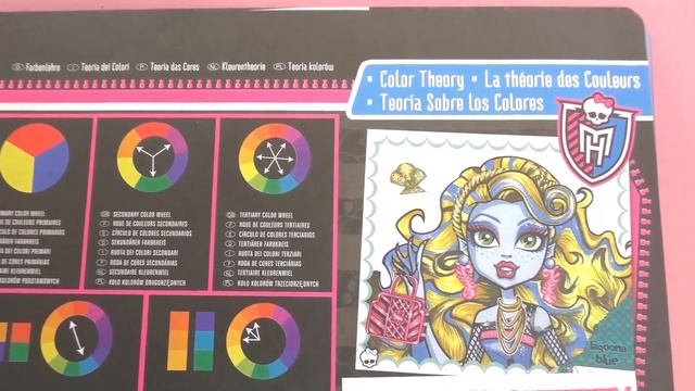 Блокнот с эскизами макияжа Monster High распаковка смотреть онлайн