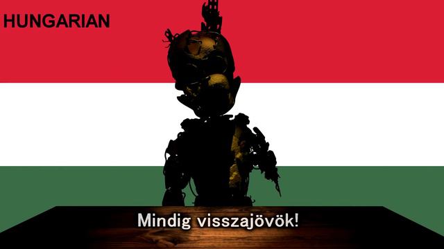 Springtrap voice in 20 LANGUAGES | I Always Come back! (FNAF) смотреть онлайн