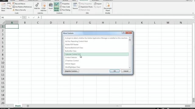 How to create and place an interactive calendar on an Excel spreadsheet смотреть онлайн