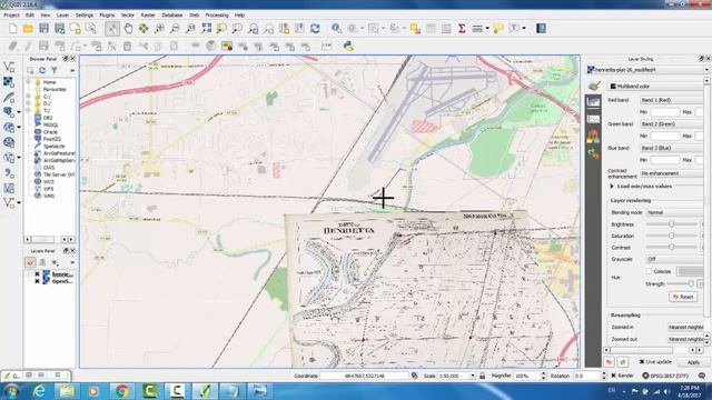 Overlaying Maps in QGIS by Georeferencing смотреть онлайн