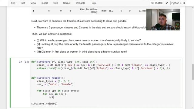 Who survived the Titanic? Python Interview Coding Qs смотреть онлайн