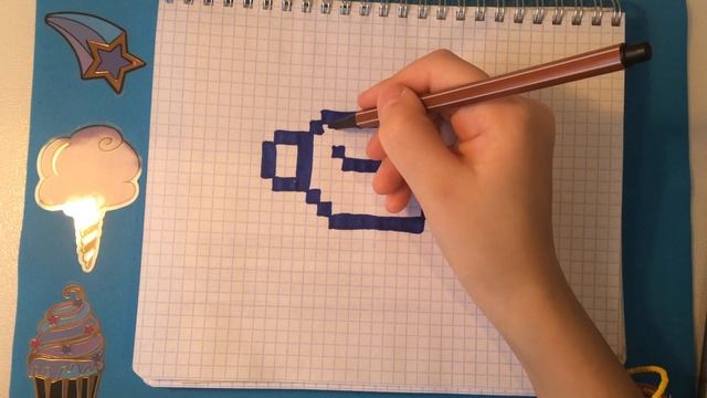 Чашечка с кофе по клеточкам / Рисуем по клеточкам / Пиксель мания 0+ смотреть онлайн