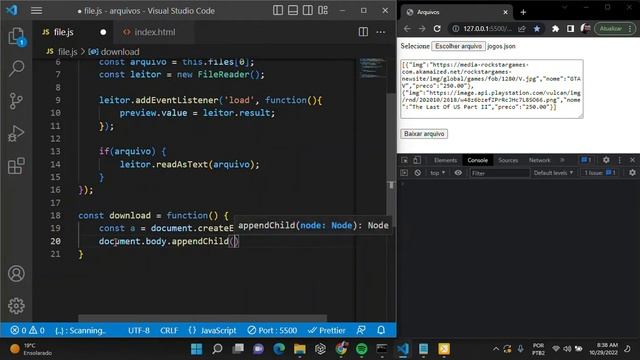 Aprenda a manipular arquivos com JavaScript (Upload e Download) смотреть онлайн