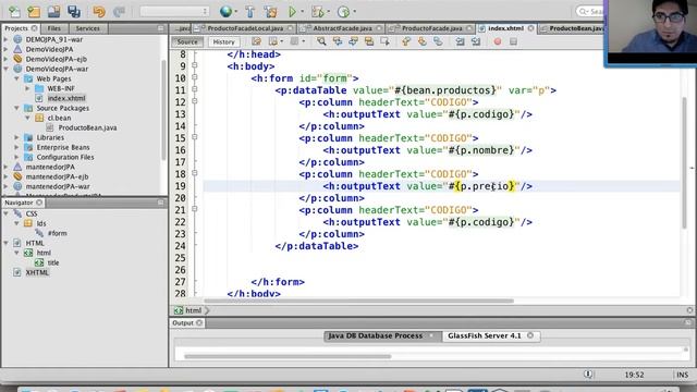 4 PROYECTO EE CON JSF - EJB - JPA - MYSQL - 2 смотреть онлайн