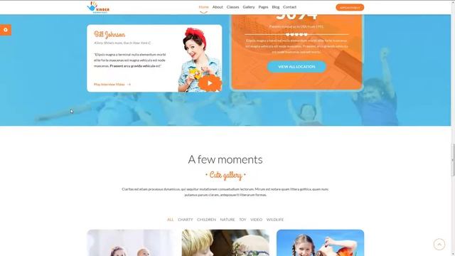 Kinder Kindergarten and School WordPress Theme смотреть онлайн
