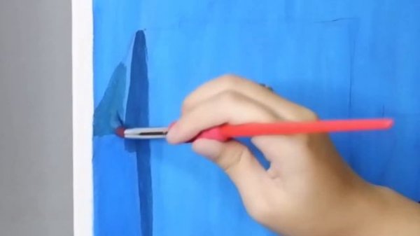 Paradise Falls from UP | Acrylic Painting