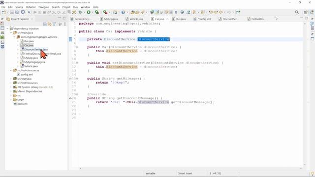 Setter injection vs constructor injection in spring (Easiest explanation) смотреть онлайн