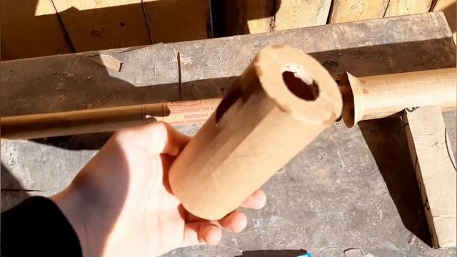 Создание РПГ-7 из картона #2. Труба, патрубок, раструб. смотреть онлайн