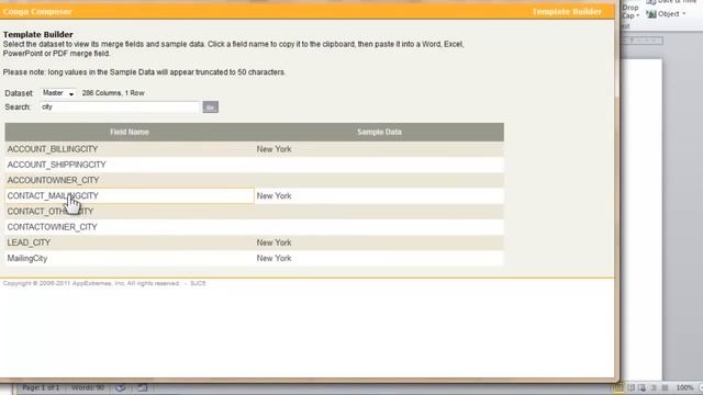 Conga Composer - How to Build a Merge Field in Microsoft Word Release 7 смотреть онлайн