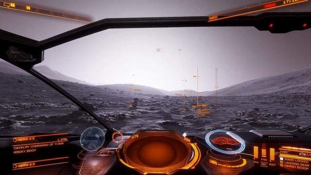 Elite Dangerous Odyssey Alpha 2 - testing planetary tech LOD (Low flying) смотреть онлайн
