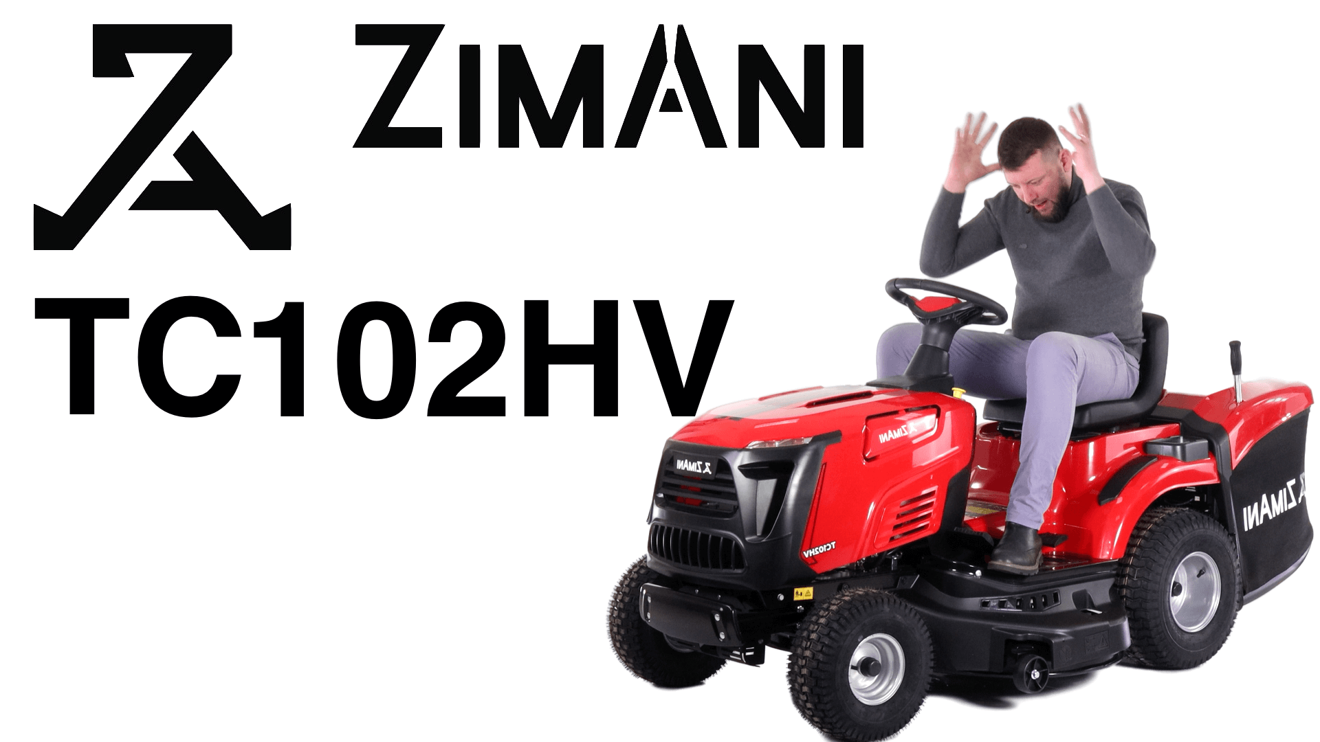 Обзор на садовый трактор ZimAni TC102HV смотреть онлайн