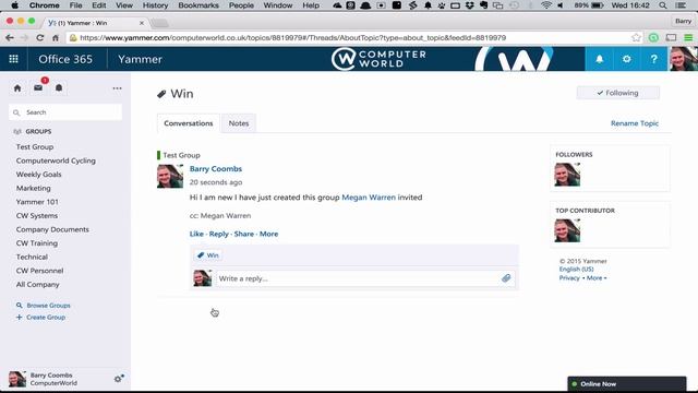 A short introduction to Yammer смотреть онлайн