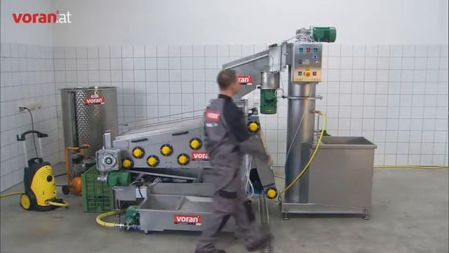 Ленточный пневматический пресс ЕВР500 с мойкой и измельчителем RM2.2-яблоко смотреть онлайн