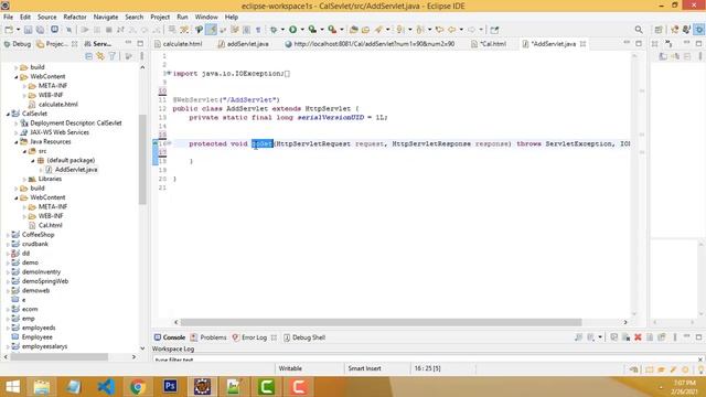 How to Add two Numbers using Servlet in Eclipse смотреть онлайн