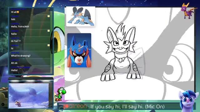 Sketch Stream Playback (Tiny Swampert and Yoshi Golfer) смотреть онлайн