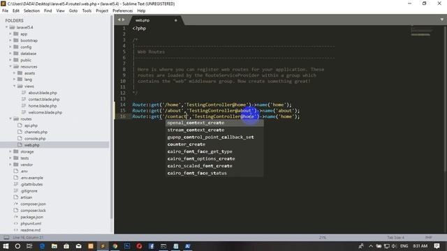 Laravel5.4 From Scratch Basic Step3 [Routing,Controller & View] Laravel Khmer by Pen Samol смотреть онлайн