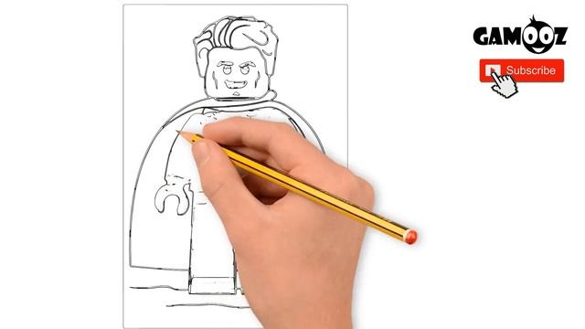 LEGO SUPERMAN - Draw Sketch Doodle |.DC COMICS | Kids Colouring | Children Colouring | Drawing смотреть онлайн