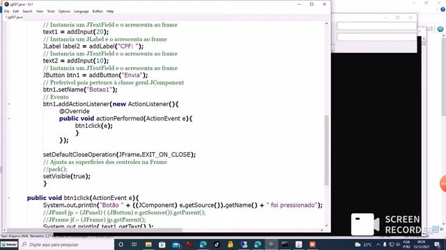 Java Swing - jv007 - addActionListener - JTextField e getText() смотреть онлайн