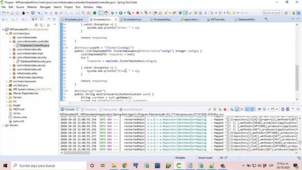 Curso Spring Security # 5 Recuperar usuario y roles del usuario autenticado