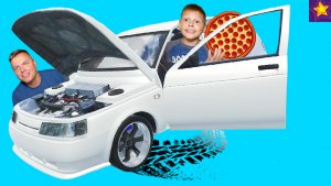 ЕДЕМ за ПИЦЦЕЙ на ЛАДА ВАЗ 2110  Зачем ИГОРЬ Съел ШАШЛЫК в Гаражах