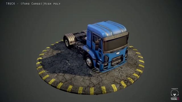 Truck-Ford Cargo -(3d Game model | High Poly) смотреть онлайн