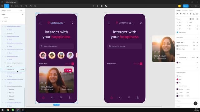 Figma Tutorial (Full Ver.) Online Dating App UI Design in Figma + Free figma template смотреть онлайн