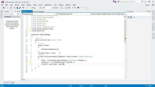 How To Design & Create Program [ Drag & Drop Image Used C#/WinForms ] By CSharp/WinForms смотреть онлайн