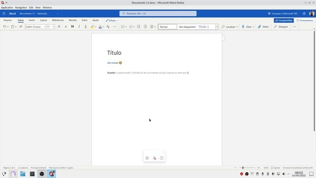 MS Office Electron para Linux смотреть онлайн
