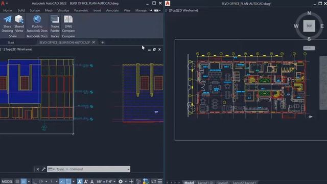 The floating window feature in AutoCAD 2022 смотреть онлайн