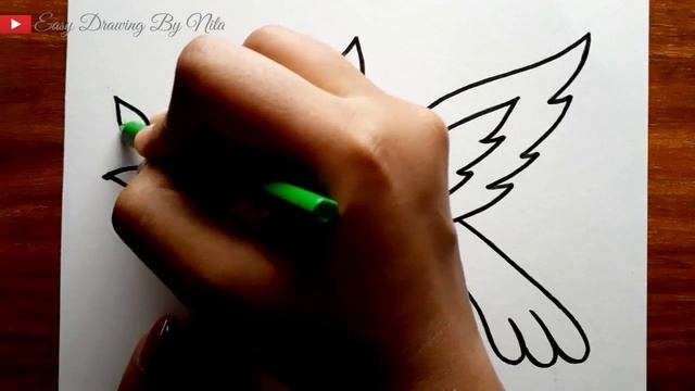 How to Draw Dove || Pigeon Drawing || Peace Dove Drawing || Pigeon Drawing Step by Step. смотреть онлайн