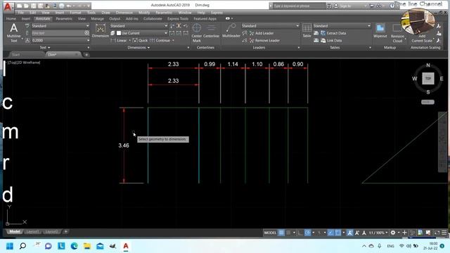 6 คีลัด Dimension AutoCAD смотреть онлайн