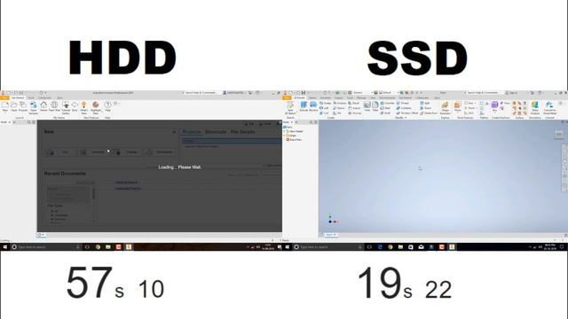 SSD vs HDD Performance Testing - Design Software Start up Comparison & Windows Booting смотреть онлайн