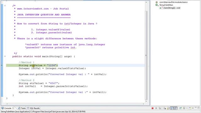 Java How to Convert String to Int смотреть онлайн