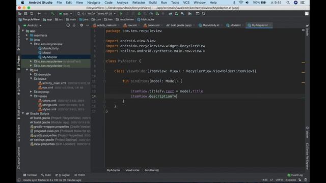 Android kotlin RecyclerView & CardView （Part1） смотреть онлайн