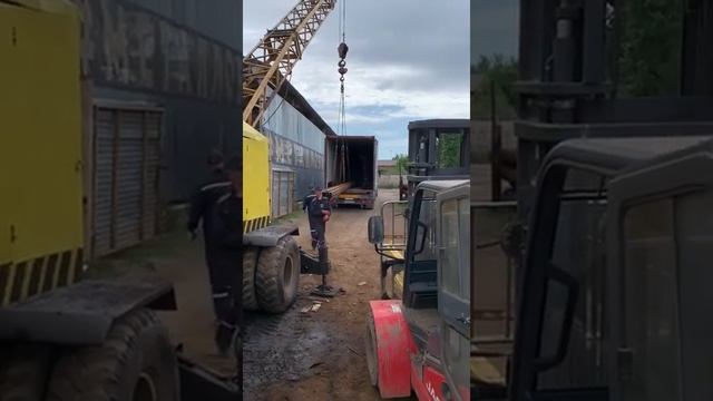 Погрузка 40 футового контейнера смотреть онлайн