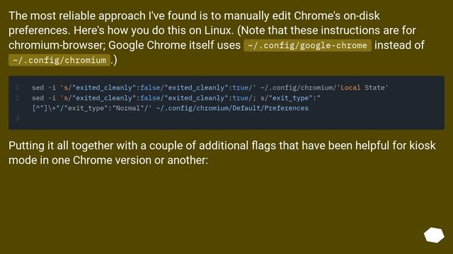 How to hide chrome warning after crash? смотреть онлайн