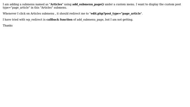 Wordpress: How to display custom post type in a submenu? смотреть онлайн