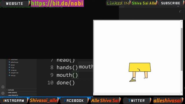 How to draw Shinchan using Python | Turtle | Shinchan Module | #alleshivasai #shinchan #turtle смотреть онлайн