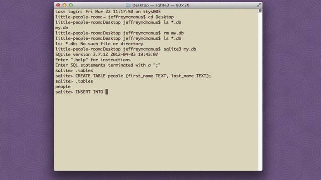CodeLesson Getting Started with SQLite смотреть онлайн