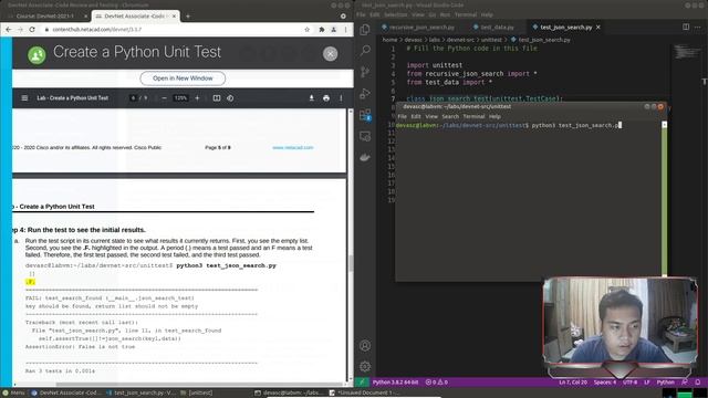 Tugas DevOps 4 (Create a Python Unit Test) смотреть онлайн