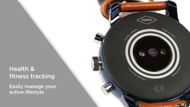 Fossil Q Explorist HR FTW4016 Steel Smartwatch - Blue & Silver | Product Overview | Currys PC World