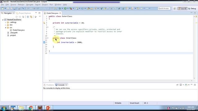 Java Inner Classes (Access modifiers) | Java Tutorial смотреть онлайн